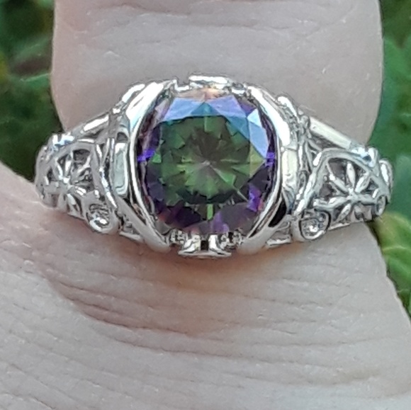 🔥NWT! Genuine Northern Mystic Topaz .925 Ring +🎁 - Picture 8 of 8